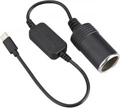 USB C to 12V Car Cigarettes Lighters Socket Converters Cable for Vehicle Electronics Gadgets Car Navigation Recorders