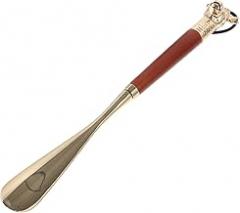 Milisten Long Handle Shoe Horn for Seniors with Wood and Alloy Construction Stylish Animal Head Design Easy Boot and High Heel Helper for Men and Women