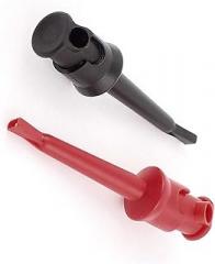2PCS Mini Electrical Testers Grabber Single Hook Clip Test Probe for Circuit Testers Electronic Testing