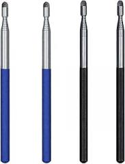 4 Pcs Teacher Pointer with Stylus, 39.4-47.2 in Stainless Steel, Smooth Capacitive Touch Pen for Tablets, Black & Blue