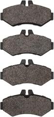 CarLights360 For Dodge Sprinter 2500 2003 2004 2005 2006 Disc Brake Pads | Semi Metallic Friction | Electronic Pad Wear Sensor | 17.8 mm/0.70 Inches Inner Overall Thickness | 125.7 mm/4.95 Inches Widt