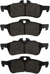 KarParts360 For Mini Cooper 2002-2008 Disc Brake Pads | Electronic Pad Wear Sensor Type | 15.5 Millimeters / 0.61 Inches Inner Pad Overall Thickness | 123.2 Millimeters / 4.85 Inches Inner Pad Width