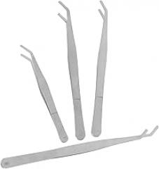 4pcs Long Handle Stainless Steel Garden Tweezers for Planting for Succulent Trimming and Precision Gardening Heavy Duty Grip Teeth