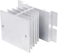 Electronic Parts SSR Mini Single Phase Solid State Relay Aluminum Heat Sink Radiator Newest Rail Mount for 10A-25A Relay