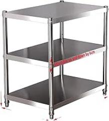 Stainless Steel Shelf, Kitchen Storage Rack, 3-Tier Shelving Units and Storage, Standing Shelving Work Table for Kitchen Garage