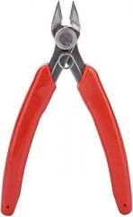 107F1 Side Cutting Nippers, High Carbon Steel and Plastic Diagonal Side Cutters for Electronics, Plastic Model, Jewelry (Large)