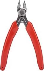 107F1 Mini Electronic Diagonal Pliers Cable Side Cutting Nippers Steel Small Body Comfortable Ergonomics Handle Suitable for Various Cables (L)