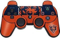 Skinit Decal Gaming Skin compatible with PS3 Dual Shock wireless controller - Officially Licensed NFL Chicago Bears Zone Block Design