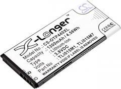 Cameron Sino CS New Replacement Battery for One Touch Pixi 4 4.0, OT-4034, OT-4034D, OT-4034X (1200mAh) TLi015M1, TLi015M7, TLi015MA