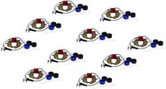 SherryBerg 4 Cylinder 10 Piece Set Electrical DKY4A Electronic Ignition Kit Compatible With Classic Cars From 1939 To 1954