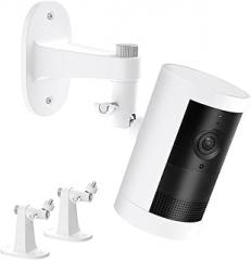 ALERTCAM Adjustable Wall Mount for Stick Up Cam& Outdoor Cam Plus, 360° Swivel Design for Perfect Viewing Angle, Weatherproof Security Camera Mount-2Pack,White