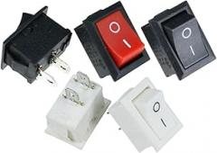 5Pcs KCD1 3 Pin 4 Pin 6 Pin 21 * 15mm ON-Off Boat Car Rocker Switch 6A/250V AC 10A/125V AC Switch(Black-2D2P)