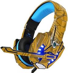 Skinit Decal Skin Compatible with BENGOO G9000 Gaming Headset - Officially Licensed NFL Jacksonville Jaguars Double Vision Design