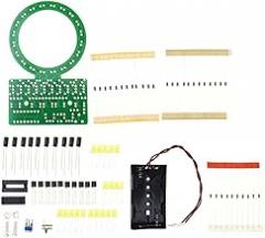 Diy Electronic Kit Gradient ring LED Water Light CD4017 NE555 Welding Training (Yellow)