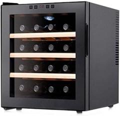 Dntum Wine Cabinet 100L Mini Electronic Wine Cooler - Household Refrigerated Freezer with Temperature Control, Stainless Steel & Glass Design, & Quiet Operation