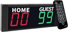 Electronic Scoreboard Electronic Score Keeper, Led Digital Scoreboard, Portable Tabletop Basketball Scoreboard for Indoor Games Digital Scoreboard