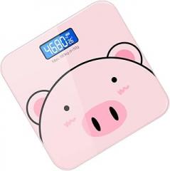USB Rechargeable Cartoon Body Weight Scale Precision Electronic Measuring Scale for Home Use Automatic Shut Off Compact Sturdy Design for Accurate Bmi Fat Muscle Monitoring