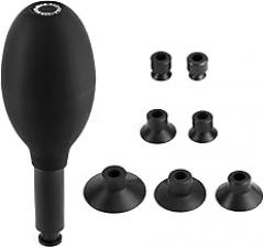 QWORK 8-in-1 Lens Sucker Kit | Interchangeable Anti-Static, ESD Conductive Silicone Suction Cup Set for Lens Repair and Cleaning, Watches & Electronics | Precision Cleaner Tool