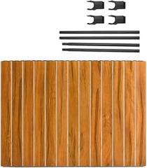 Aboiled Portable Folding Table Outdoor Use - Large Capacity, Wood Grain Design, Easy Storage, 5 Inch Height