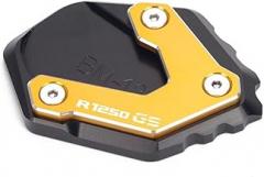 Kickstand for BMW R1250GS R 1250GS R 1250 GS 2018-2022 Motorcycle Foot Support Side Stand Cover CNC Support Plate Enlarger Pad Extension Pad (Color : Gold)