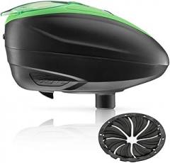 Dye LT-R Electronic Paintball Loader with Quick Feed - Lime with Black Quick Feed