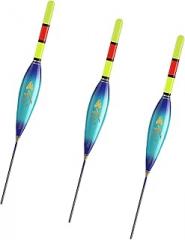 3Pcs Electronic Fishing Float Buoys Lighted Slip Bobbers Highly Sensitive Slippery Enduring Strikes Slip Drift Tube Light Float