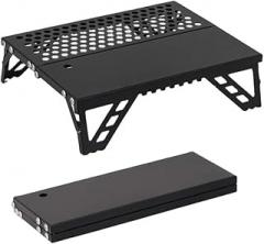 Compact Lightweight Outdoor Folding Table - Ideal Camping, Hiking, Picnics - Sturdy Aluminum Alloy Construction with Non-Slip Legs