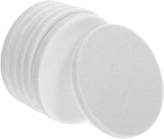 Homoyoyo 6pcs Wool Felt Polishing Pads with Backing for Glass and Buffing Durable Cushioning for Home Automotive and Electronic Use