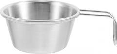 Milisten Stainless Steel Camping Mug with Handle 50ml Portable Metal Tea Cup Lightweight Outdoor Hiking Backpacking Camp Kitchen Drinkware