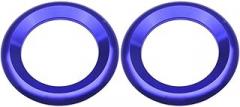 Stainless Steel A-Pillar Door Speaker For Ring Cover for Civic 10th Generation (2016–2021), Red Car Interior Accent Trim for Front Audio Speaker – 2-Pack(Blue)