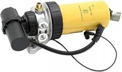 Fuel Filter Assembly With Electronic Pump 228-9130 2289130 3491063 349-1063 Compatible For Excavator Fuel Water