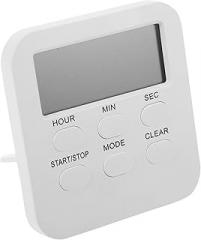 PRETYZOOM Digital Display Timer for Kitchen Cooking Classroom Silent Portable Electronic Countdown Timer with Clear LED Display Multifunctional for Seniors and Home Use