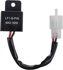 2-Pin Automatic Electronic LED Flasher Relay Fix for Motorcycle Turn Signal Light Bulbs Fast Hyper Flash