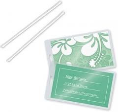 TruLam Tag Kit with Clear Loops and 10 Mil Luggage Tag Laminating Pouches (100 Sets)