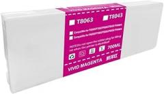 700ML 11 Color Ink Cartridges T8041 T8042 T8043 T8044 T8045 T8046 T8047 T8048 T8049 T804A T804B Compatible with Use with SureColor P6000 P7000 P8000 P9000 Printers(T8043-Magenta)