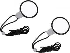 Milisten Chest Hanging Magnifiers 2pcs Portable Hands-Free Magnifying Glasses with Rope for Visually Impaired, Universal Hanging Type Magnifier for Reading and Daily Use