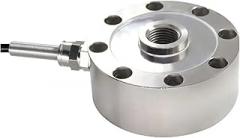 Digital Load Cell Weight Sensor, Spoke Load Cell 200kg Alloy Steel Wheel Donut Type Compression Tension Force Sensor 30T/ 500T Weighing Scale for Tank for DIY Electronic Kitchen Scale Kit(1T)