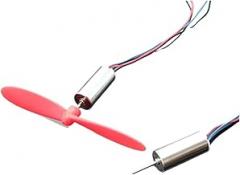 2pcs 716 7mm*16mm Coreless Electronic Starter with Propeller Blades Engine DC 3.7V 45000RPM High Speed Strong Magnet DIY RC Drone Quadcopter