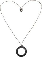 Milisten Vintage 5X Hanging Magnifier Necklace with Protective Leather Case, Portable Small Magnifying Tool for Reading Assistance, Visual Aid for Seniors and Crafts, Lightweight Neck