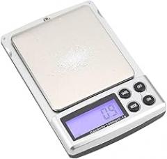 Generic Kitchen Digital Scale 1kg/0 .1g LCD Display Electronic Digital Pocket Jewelry Food Scalefor Cooking Baking, Jewelry Weighing Kitchen Tool, Silver