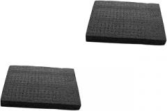Veemoon 2pcs Packing Foam Insert Cube Lightweight Foam Board for Storage and of Electronics Glassware and Ceramics Black Easy Hand-tear Padding