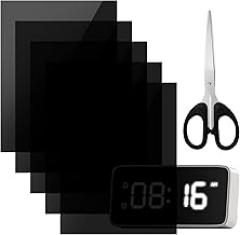 4 Pack Light Dimming Stickers LED Light Blocking Sticker Self Adhesive Blocking Sheets Covers light Cover Filters with Scissors for Electronics Alarm Clock Radio Monitor Cable Box 6.7 x 5.12 Inch