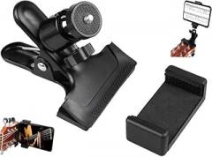 Guitar Phone Holder - Live Streaming Holder Clip, Adjustable and rotatable Smartphone Guitar Fixer, Perfect for Electronic Sheet Music, Instructional Videos and Live Streaming.