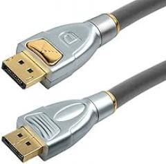 Electronics Male DisplayPort to Male DisplayPort Cable, 4K@60Hz, 3 ft. Long