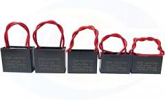 CBB61 Start Capacitor 450V 0.8/1/1.5/1.8/2/2.5/3/4/5/6/7/8/10/12/15/18/20UF Fan Ceiling Exhaust Electronic Starter Run Capacitor CBB(450V1UF 2PCS)
