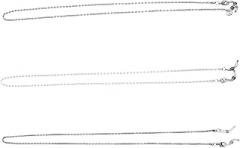 Milisten 6pcs Metal Eyeglasses Chain Set Hollow Design, Anti-slip Eyeglasses Hanging Cord for Women and Men, Includes Silver, Platinum, and Gunmetal Colors, Decorative Sunglasses Strap