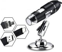 USB Digital Microscope 1000X/1600X Magnification - HD Inspection Camera for Electronics, Jewelry & Industrial Use (1000x+USB)