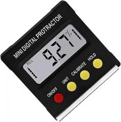 1pc Mini Digital Inclinometer Goniometer Angle with Magnetic Base Portable Electronic Level Tool for Accurate Tilt Measurements and Slope Readout Conversion