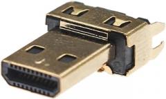 fengpeng 2Pcs Micro HDMI 19P Male Head Welding clamp Tablet Computer high-Definition Interface Gold-Plating USB