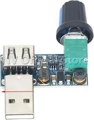 Dc 5V Usab Fan Stepless Speed Controller Regulator with Switch Module Governor Volume Board New 2025 High for Reliable Electronic Component, Precision, Stable Performance
